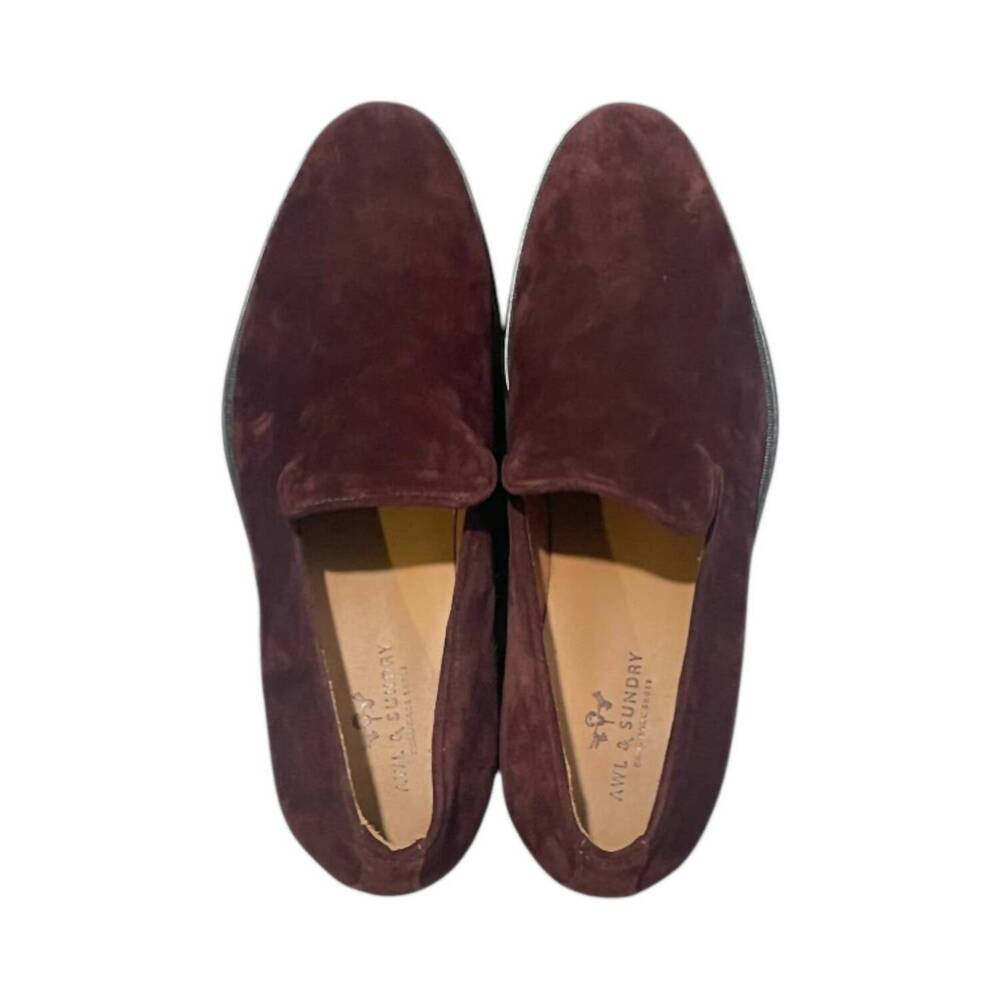 NEW AWL & SUNDRY men's casual slip on shoe in burgundy
